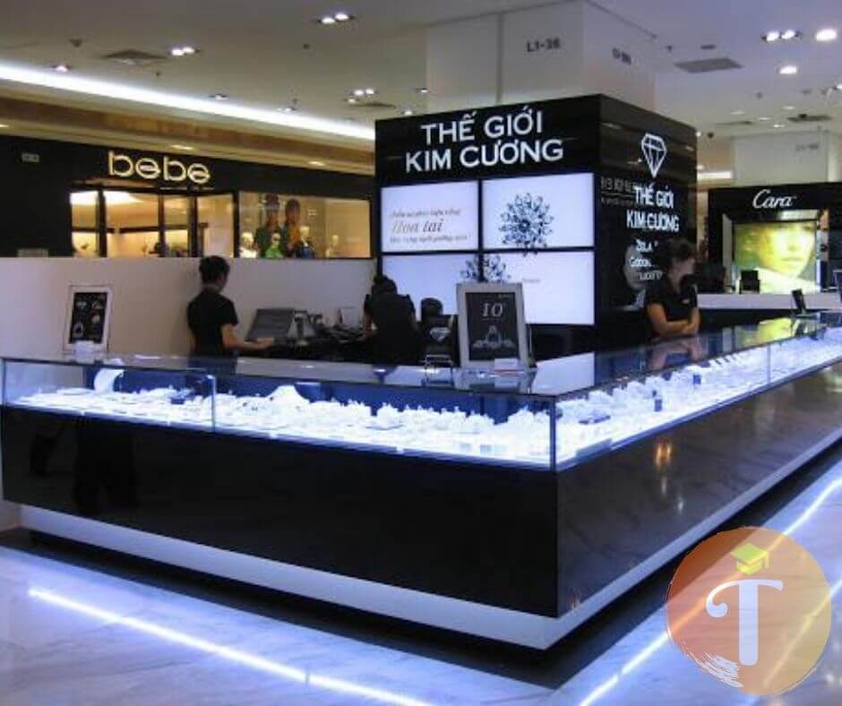 Cửa hàng mua bán trang sức - Thế giới kim cương tại đà nẵng