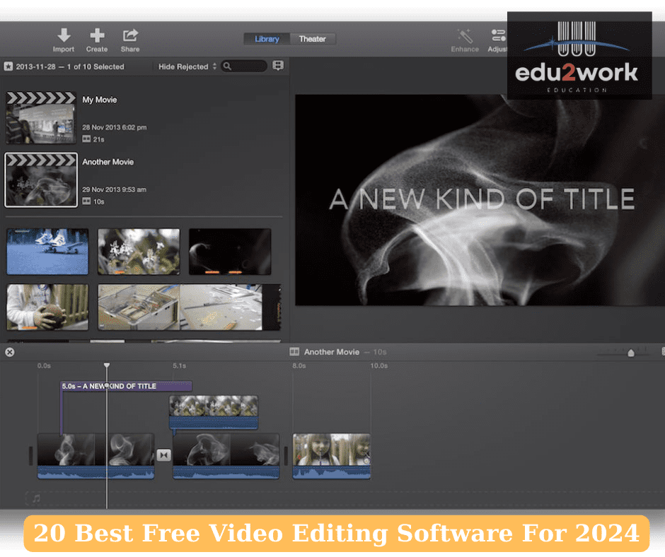 iMovie - Free Video Editor Without Watermark For PC