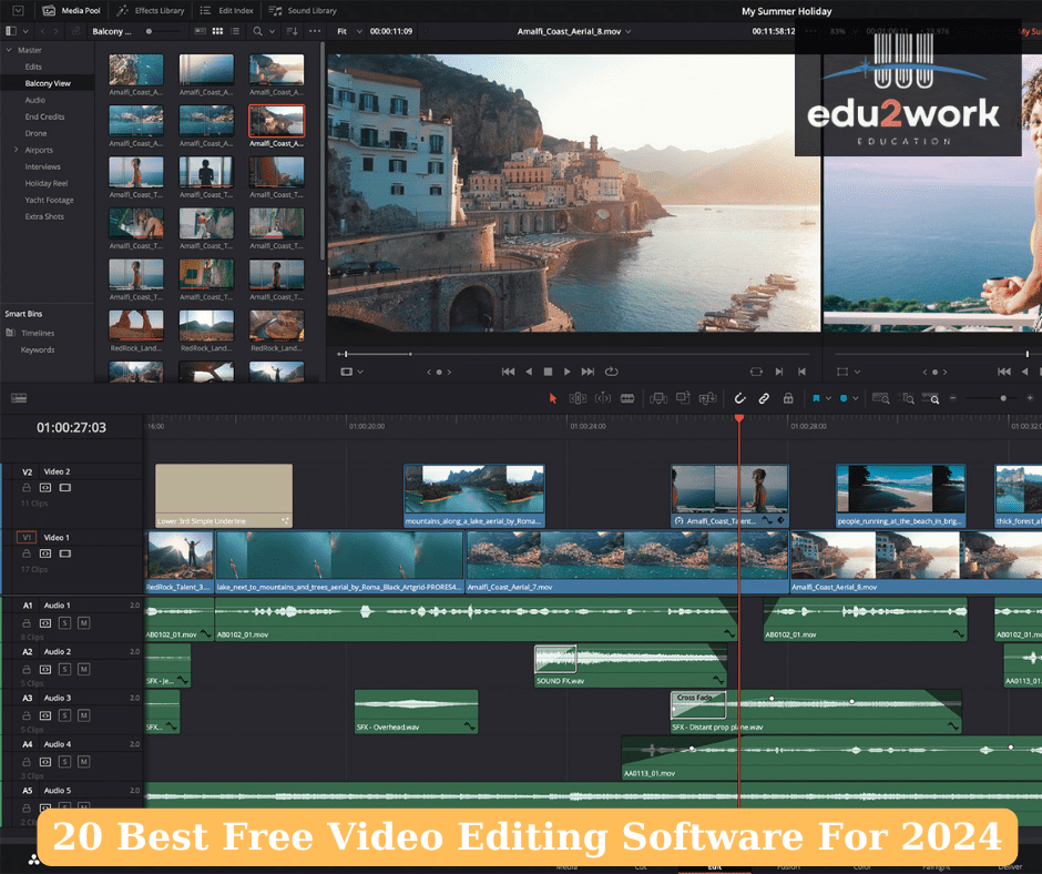DaVinci Resolve - Free Video Editor Without Watermark For PC