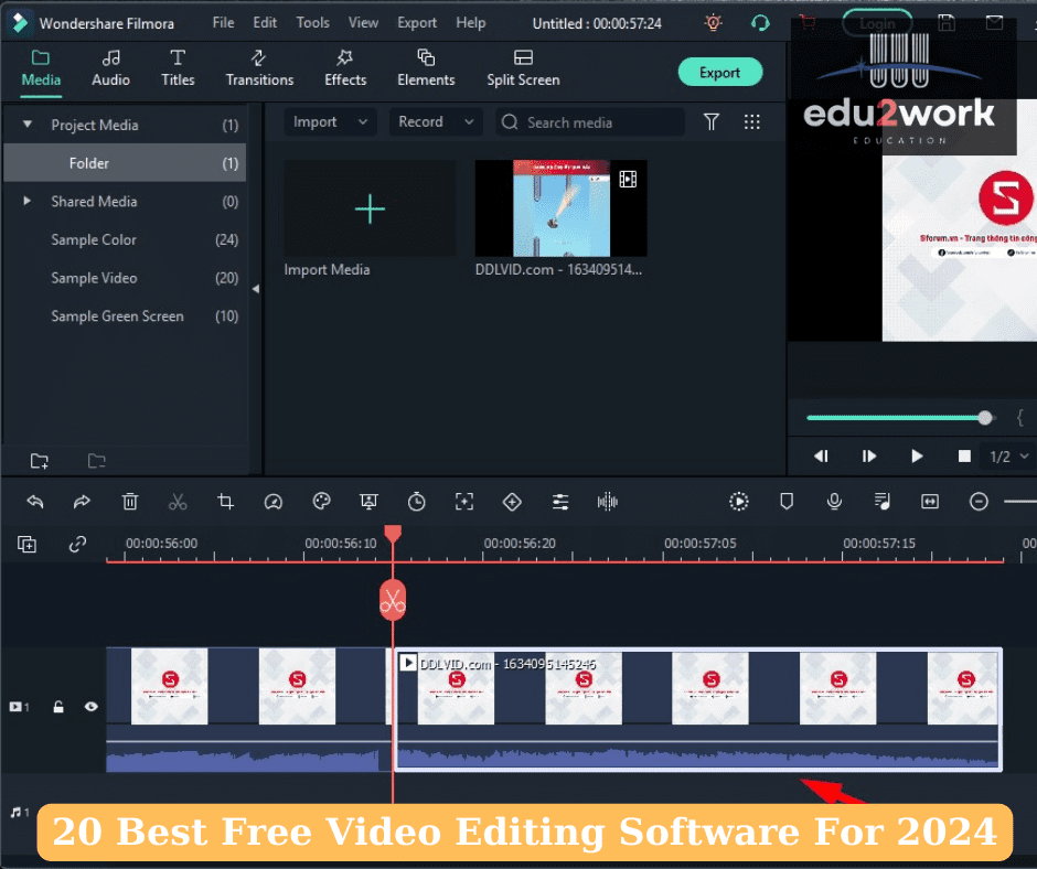 Filmora - Top 20 Free Video Editing Software For 2024